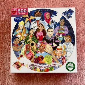 Eeboo International Women’s Day 500 piece Round Puzzle